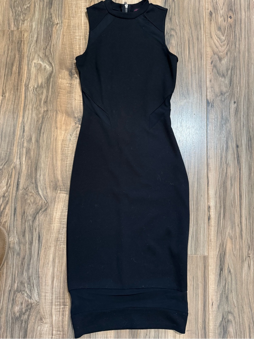 Material Girl Black Sleeveless Long Bodycon Dress
